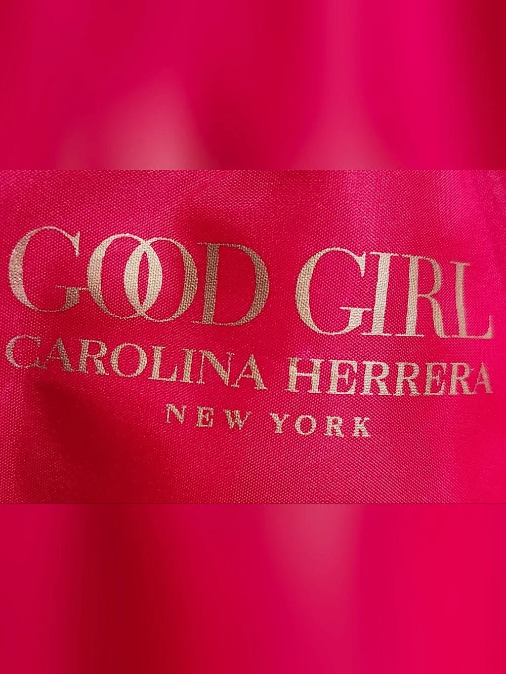 NWOT Carolina Herrera Red Puffer Tablet Case Gold Zipper
